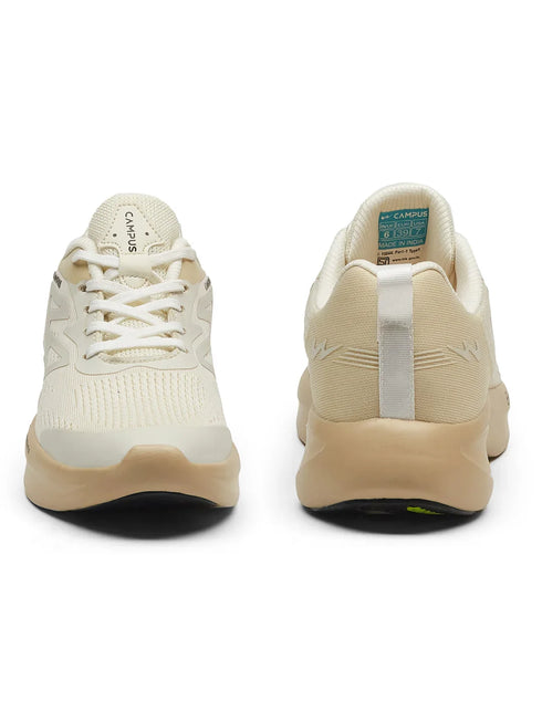 GLIMPSE Off White Women's Running Shoes